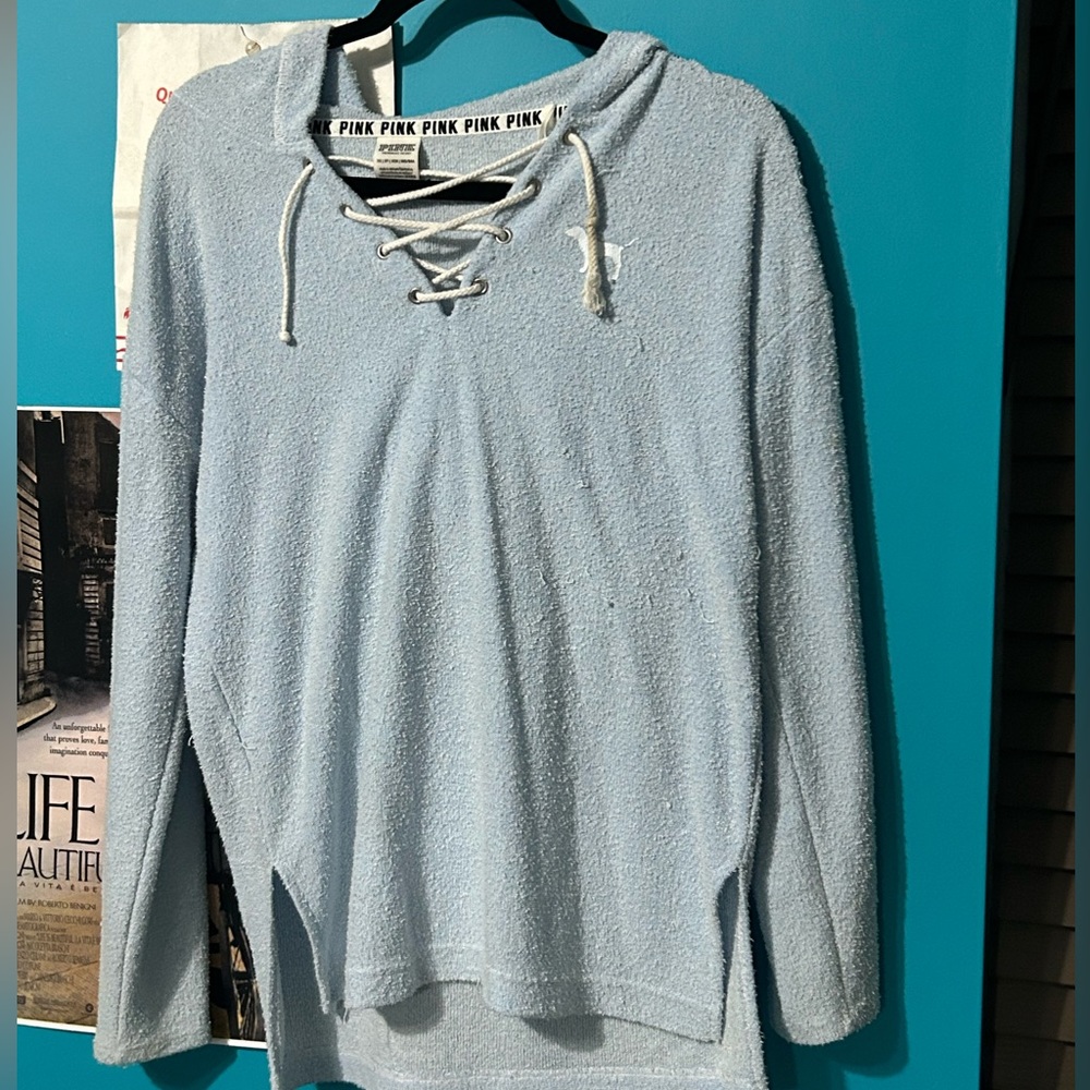 VS Pink light blue hoodie!